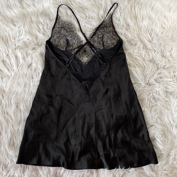 🎀[ VS ] Satiny Black Nightie - Picture 4 of 11